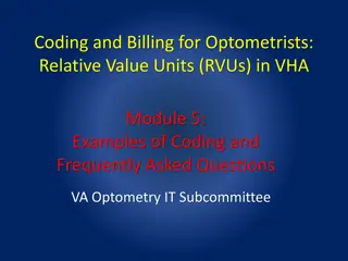 Coding and Billing for Optometrists within VA System