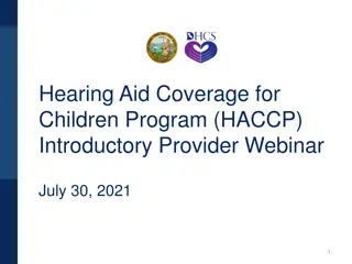 HACCP Program Overview for Children