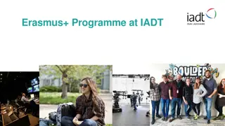 Erasmus+ Programme at IADT - Student and Staff Mobility, European Cooperation, Partnerships Across Europe and Beyond