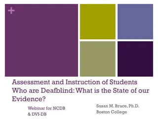 Assessment and Instruction of Students Who are Deafblind: State of Evidence