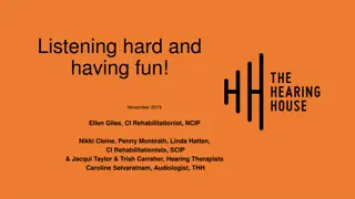 Enhancing Communication Through Singing and Auditory Training