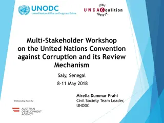 UNCAC Review Mechanism: Overview and Involvement Opportunities