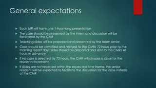 Morning Report Presentation Expectations