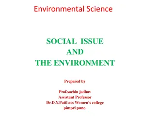 Social Issues and the Environment