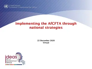 Implementing AfCFTA Through National Strategies
