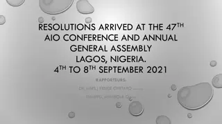 Highlights from 47th AIO Conference in Lagos