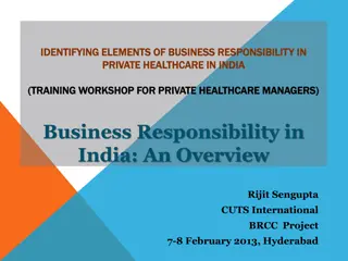 Elements of Business Responsibility in Private Healthcare in India