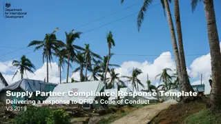 Delivering a Response to DFID's Code of Conduct V3