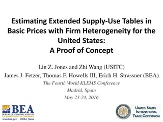 Estimating Extended Supply-Use Tables in Basic Prices with Firm Heterogeneity