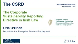 Corporate Sustainability Reporting Directive in Irish Law: Key Information and Scope