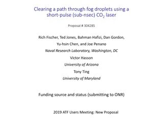Short-Pulse CO2 Laser for Fog Droplet Clearing