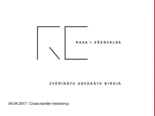 Cross-border Insolvency: Legal Aspects and EU Regulations