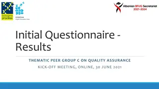 Quality Assurance in Higher Education - Initial Findings and Rome Communiqué