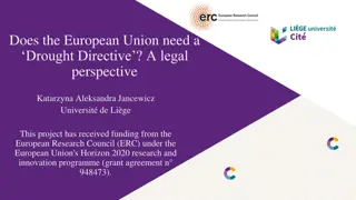 Does the European Union Need a Drought Directive? Legal Perspective