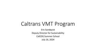 Caltrans VMT Program: Environmental Impact Assessment and Mitigation