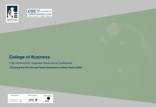 International Corporate Governance Conference - Growing the Pie Through Good Governance