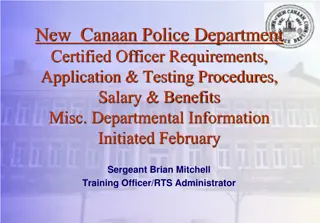 New Canaan Police Department Certified Officer Recruitment
