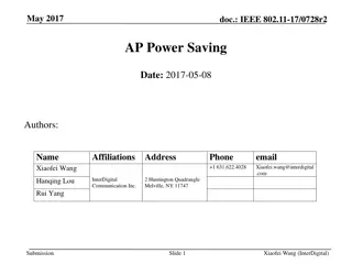 Simulation Results of AP Power Saving in IEEE 802.11-17