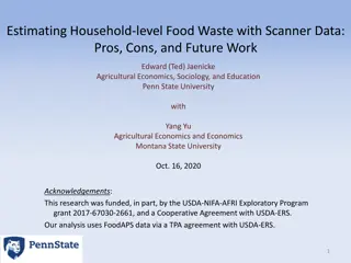 Estimating Household Food Waste with Scanner Data: Pros and Cons