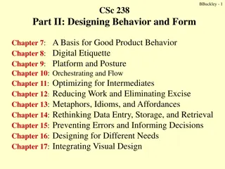 Designing Behavior and Form: Essential Principles for Good Product Design