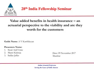 Value Added Benefits in Health Insurance: An Actuarial Perspective