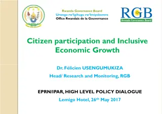 Importance of Inclusive Economic Growth and Good Governance