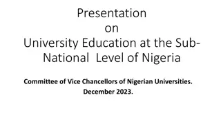 University Education in Nigeria: A Comprehensive Overview