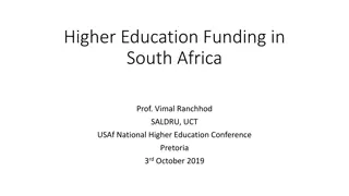 Higher Education Funding Trends in South Africa