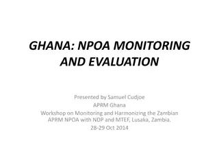 Monitoring and Evaluation of NPOA in Ghana