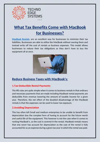 What Tax Benefits Come with MacBook Rentals for Businesses?