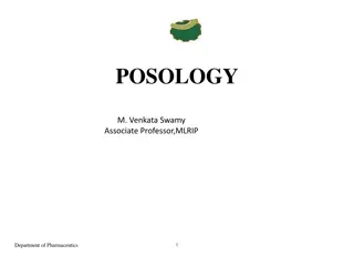 Posology in Pharmacy