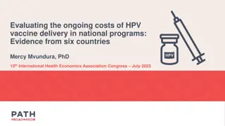 Ongoing Costs of HPV Vaccine Delivery: Evidence from Six Countries