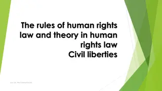 Human Rights Law and Civil Liberties