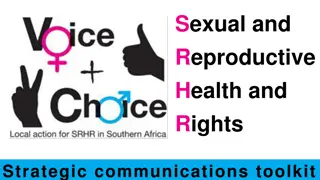 SRHR Strategic Communications Toolkit Overview