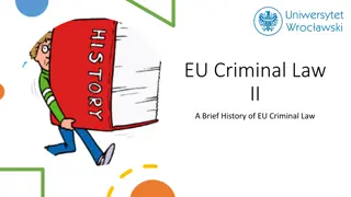 Brief History of EU Criminal Law Development
