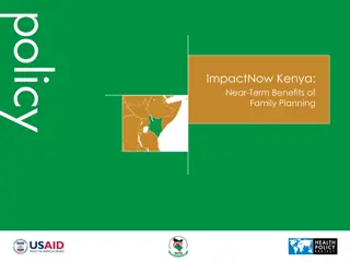 Near-Term Benefits of Family Planning in Kenya