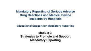Strategies to Support Mandatory Reporting in Healthcare