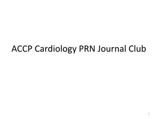 ACCP Cardiology PRN Journal Club Announcements