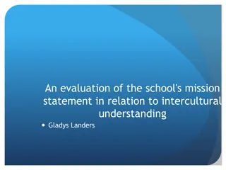 Evaluating School Mission for Intercultural Understanding