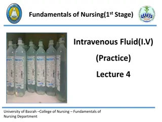 Intravenous Fluids: Understanding IV Solutions