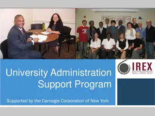 University Administration Support Program by Carnegie Corporation of New York