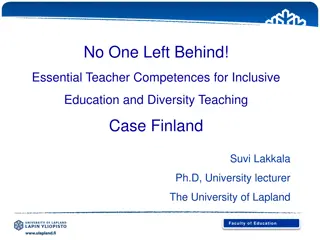 Essential Teacher Competences for Inclusive Education