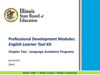 English Learner Tool Kit - Language Assistance Programs