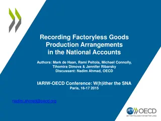 Recording Factoryless Goods Production Arrangements in National Accounts