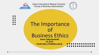 Importance of Business Ethics in Today's Organizations