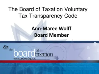 Developing Tax Transparency Code