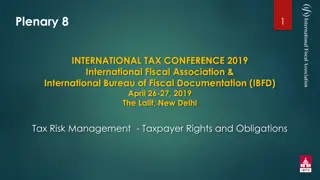 International Tax Conference 2019: Taxpayer Rights & Obligations