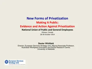 New Forms of Privatization