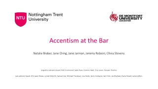 Accentism at the Bar