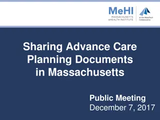 Sharing Advance Care Planning Documents in Massachusetts Public Meeting